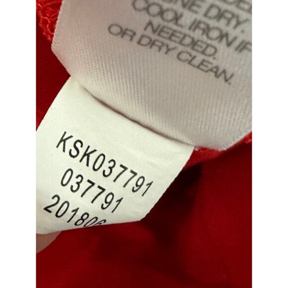 J. Jill Skirt Women MEDIUM Red‎ Viscose Nylon Spandex Blend Stretch Pencil Mini - Picture 6 of 8